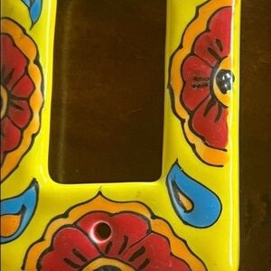 Talavera single rocker switch plate cover